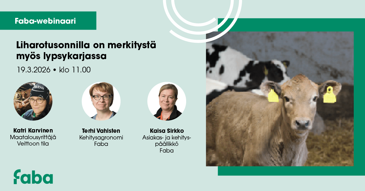 Liharotusonnilla on merkitystä myös lypsykarjassa